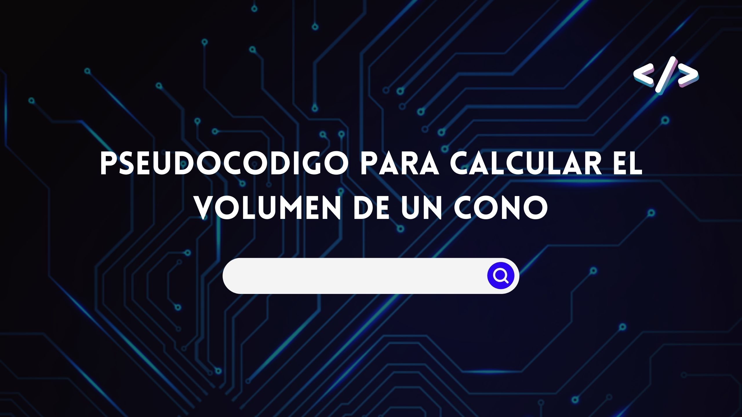 Pseudocodigo Para Calcular El Volumen De Un Cono