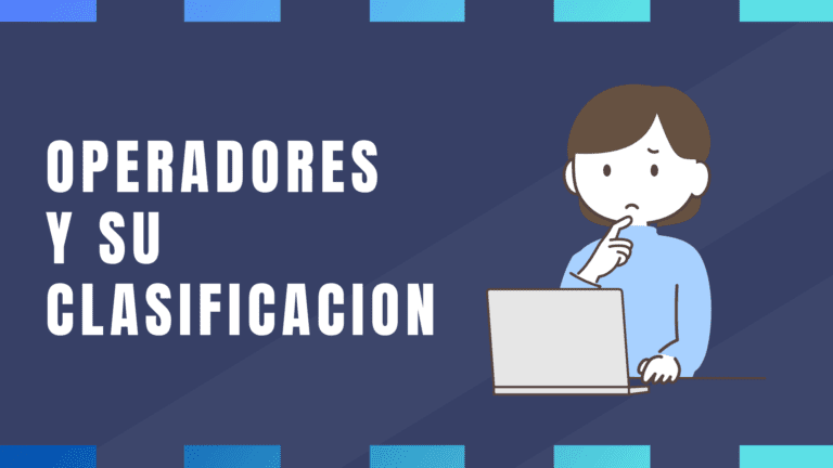 operadores y su clasificacion