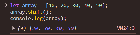 Metodo para Quitar el Primer Elemento de un Array JavaScript