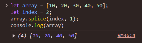 Metodo para Eliminar un Elemento de un Array por su Índice