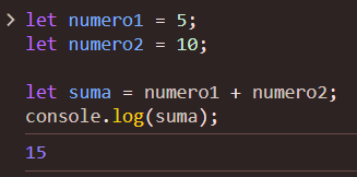 Sumar números en JavaScript