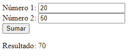 Suma en un formulario HTML con JavaScript